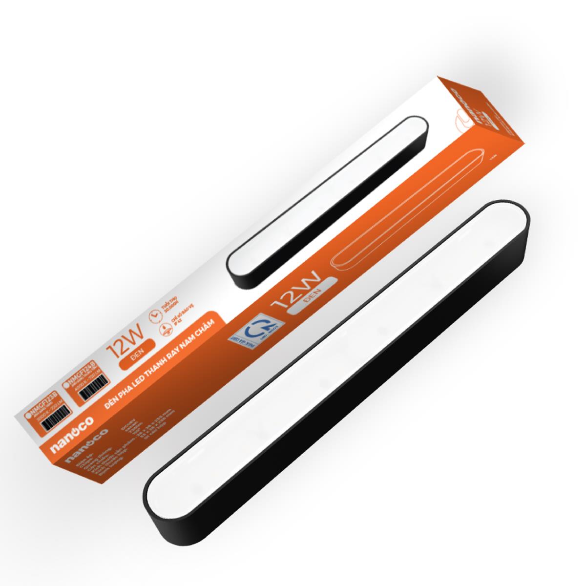 Đèn Led thanh ray nam châm Nanoco 12W