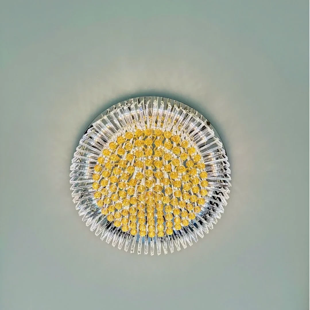 Đèn ốp trần pha lê 355 Decor OTPL3514 LED 3 CĐ