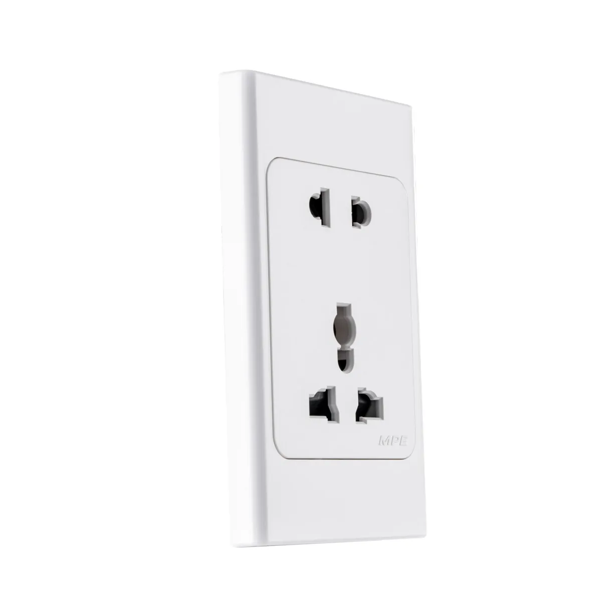 Bộ ổ cắm đơn MPE 2 chấu và ổ cắm đa năng 16A A20US2MN