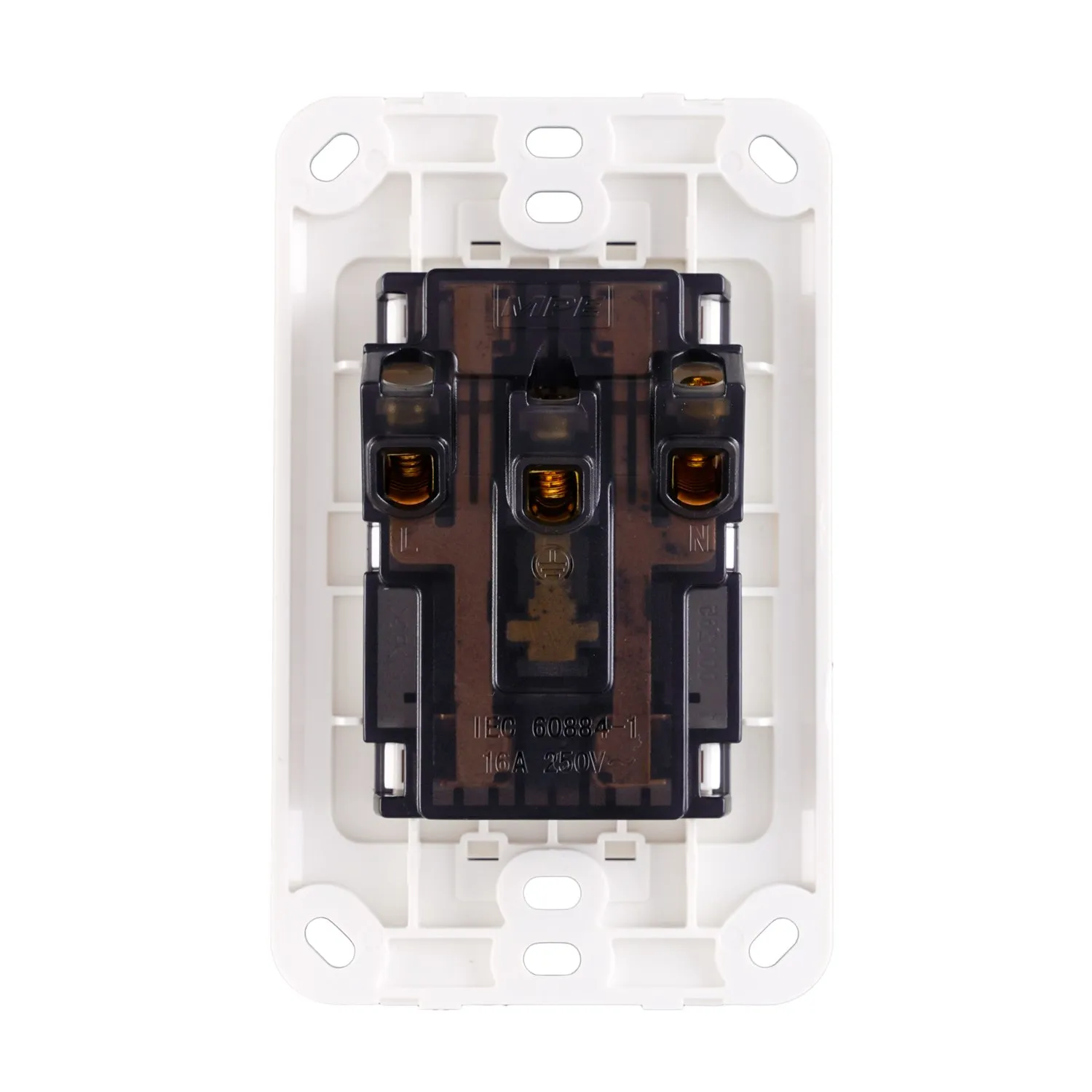 Bộ ổ cắm đơn MPE 2 chấu và ổ cắm đa năng 16A A20US2MN
