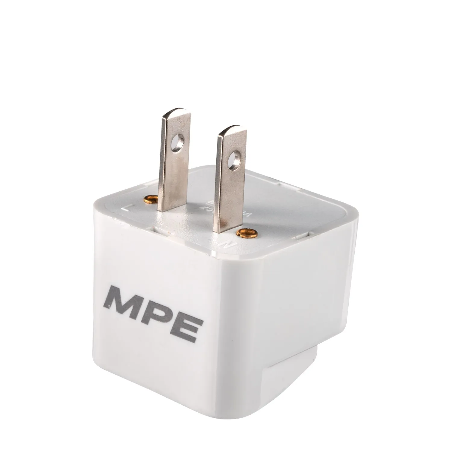 Ổ cắm du lịch MPE AD1 chân cắm dẹp tròn