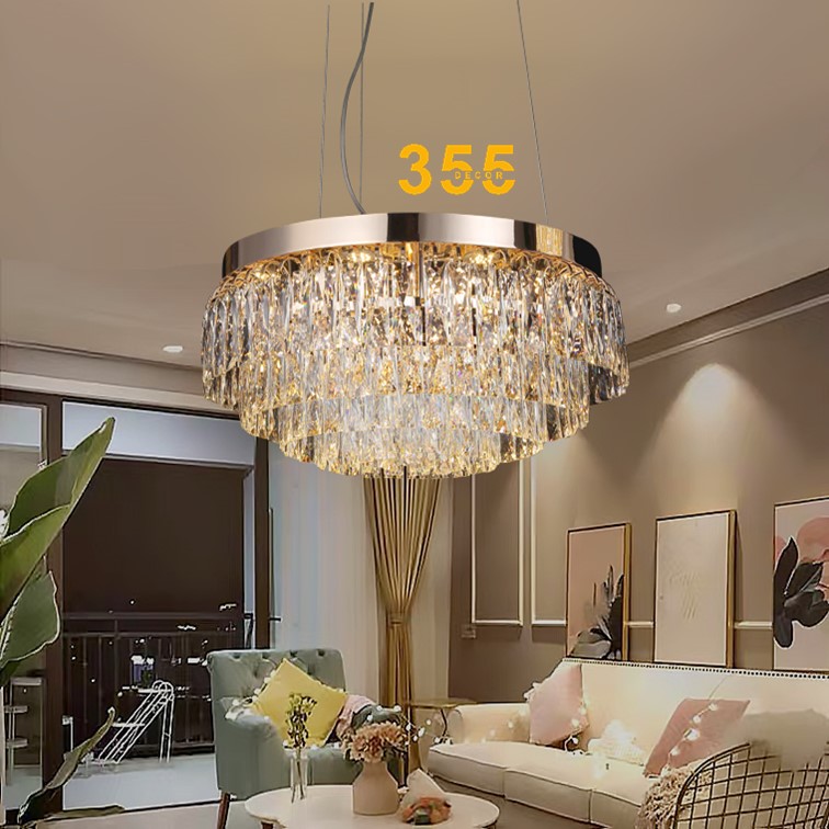 Đèn treo pha lê K9 355 Decor TPL8882 LED 3 CĐ
