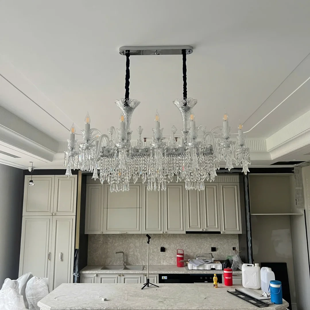 Đèn chùm pha lê nến 355 decor L1200*H530 - E14*15