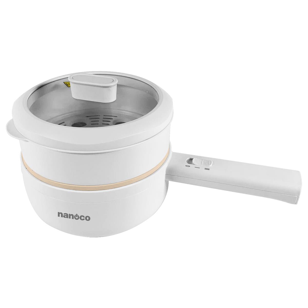 Nồi lẩu có xửng hấp cán dài Nanoco NMP160