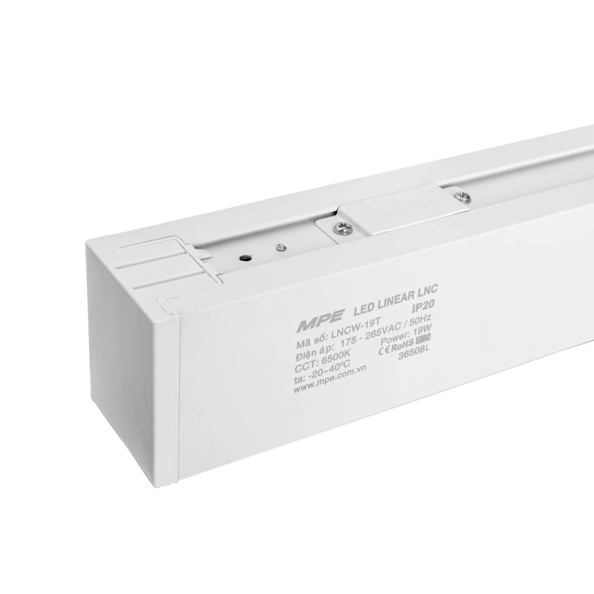Đèn led linear MPE LNCW 19w màu trắng