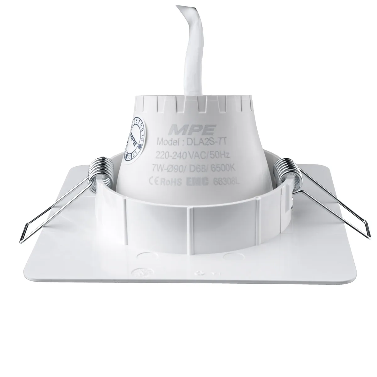 Đèn LED downlight MPE điều chỉnh hướng chiếu sáng mặt vuông