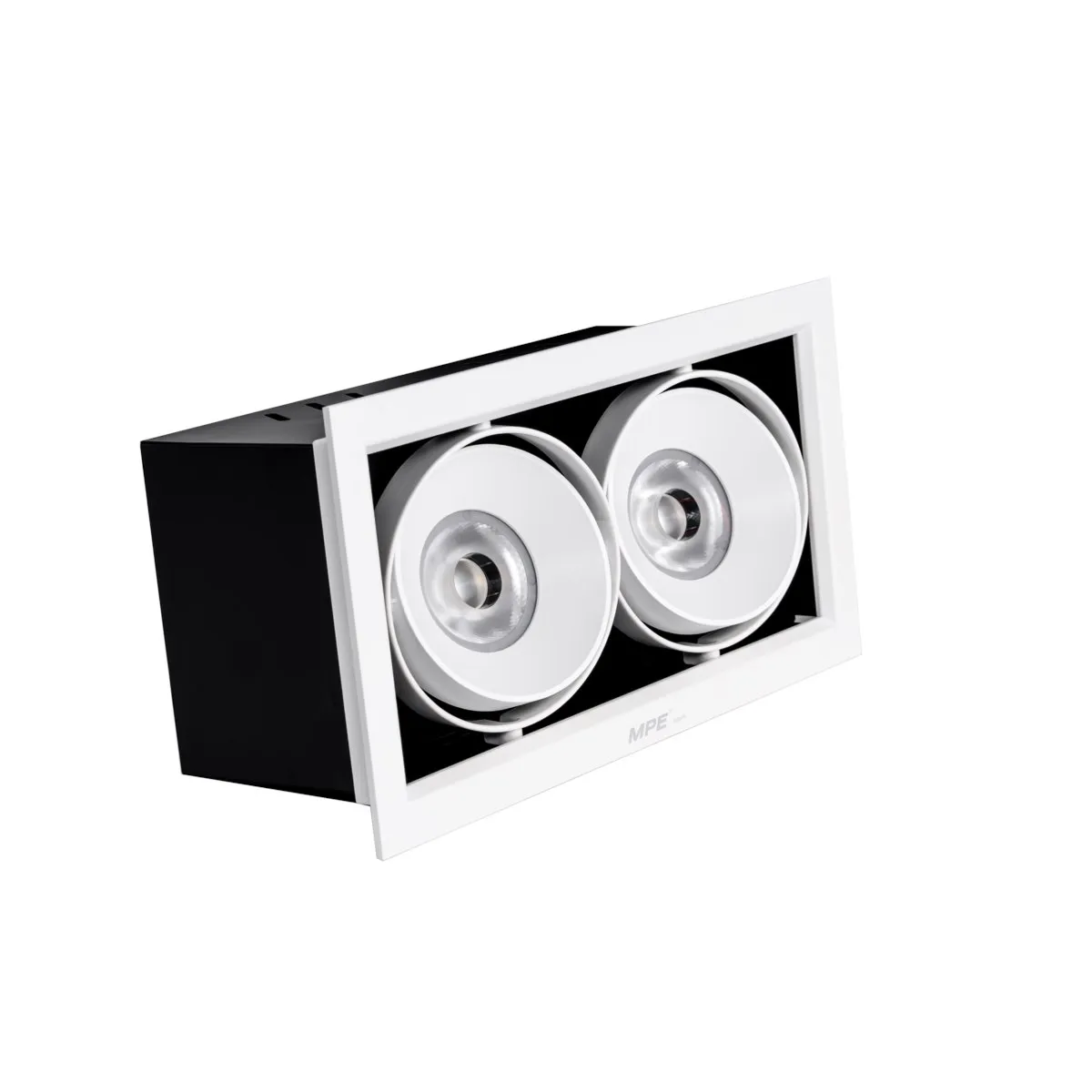 Đèn LED downlight MPE mặt vông 20W (2 bóng)