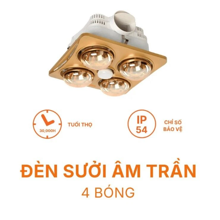 Đèn sưởi âm trần Nanoco NBHR401G 1100W