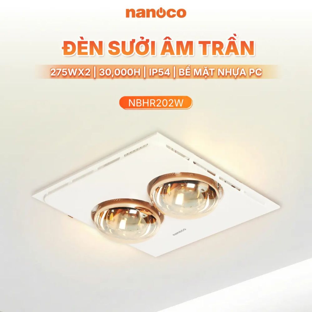 Đèn sưởi âm trần Nanoco NBHR202W 550W