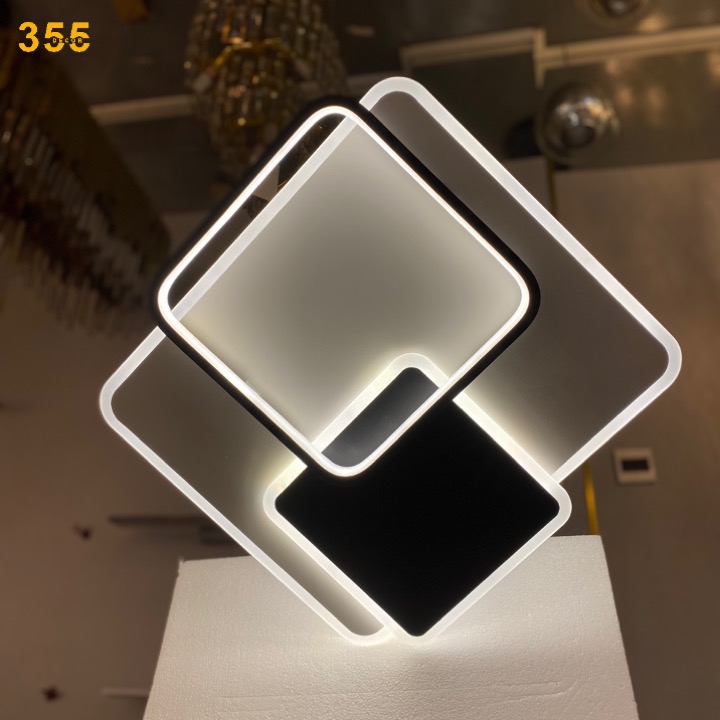 Đèn ốp trần mica 355 DECOR OT120 W500 76W Led 3 CĐ