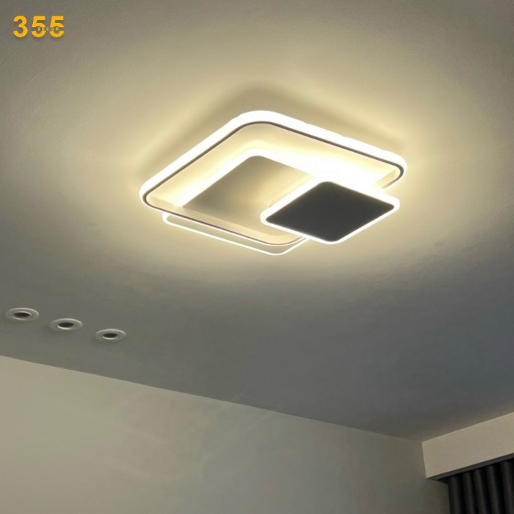 Đèn ốp trần mica 355 DECOR OT120 W500 76W Led 3 CĐ