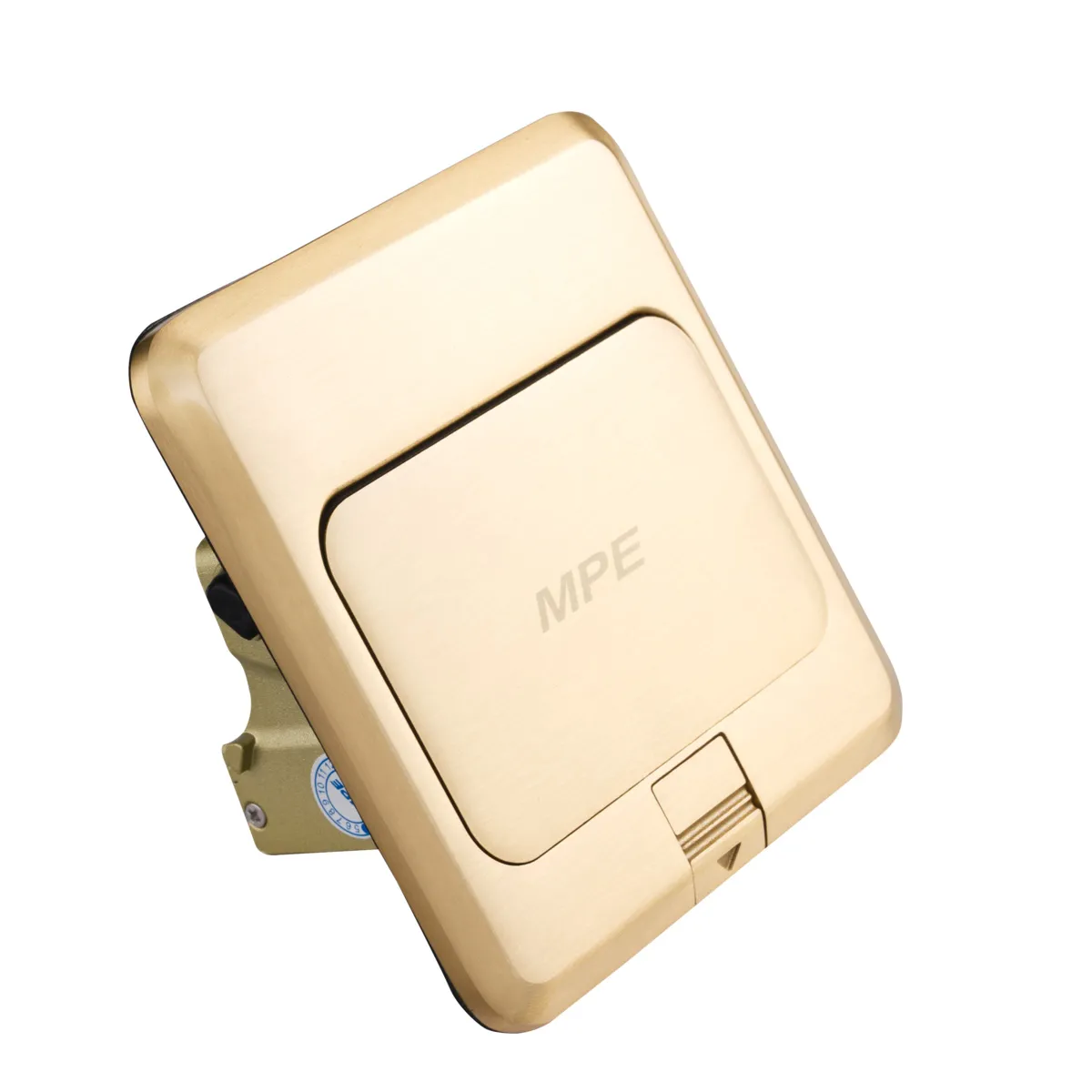 Ổ cắm âm sàn MPE FY-60 kiểu vuông màu vàng