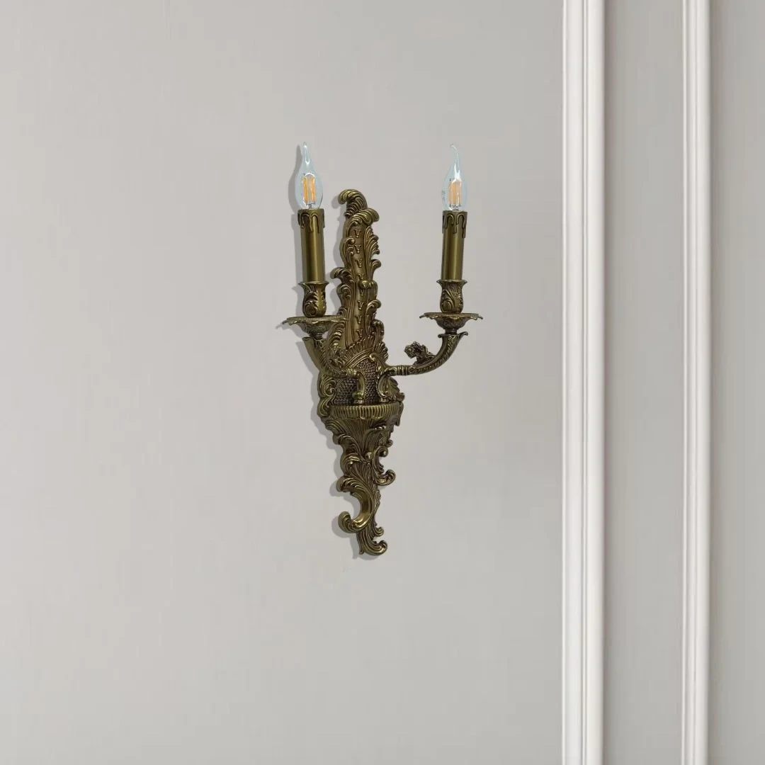 Đèn vách nến đồng 355 DECOR VDC9071