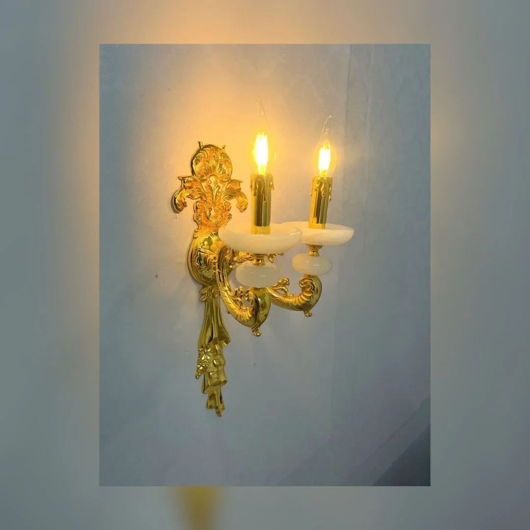 Đèn vách nến đồng 355 Decor VD40 W230*H500 - E14*2