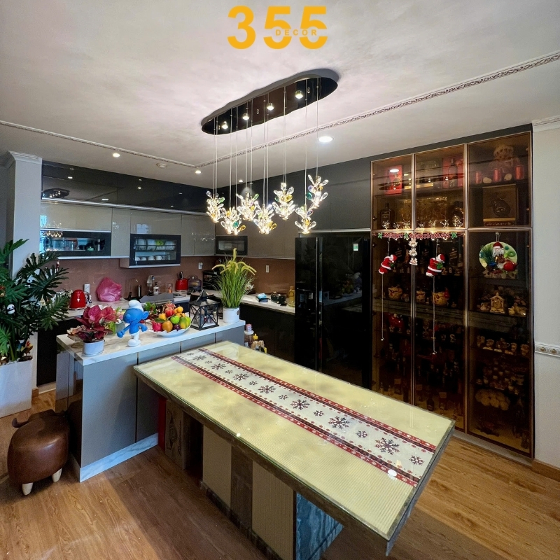 Đèn thả pha lê 355 DECOR TPL039N12 L1200*W300*H1200