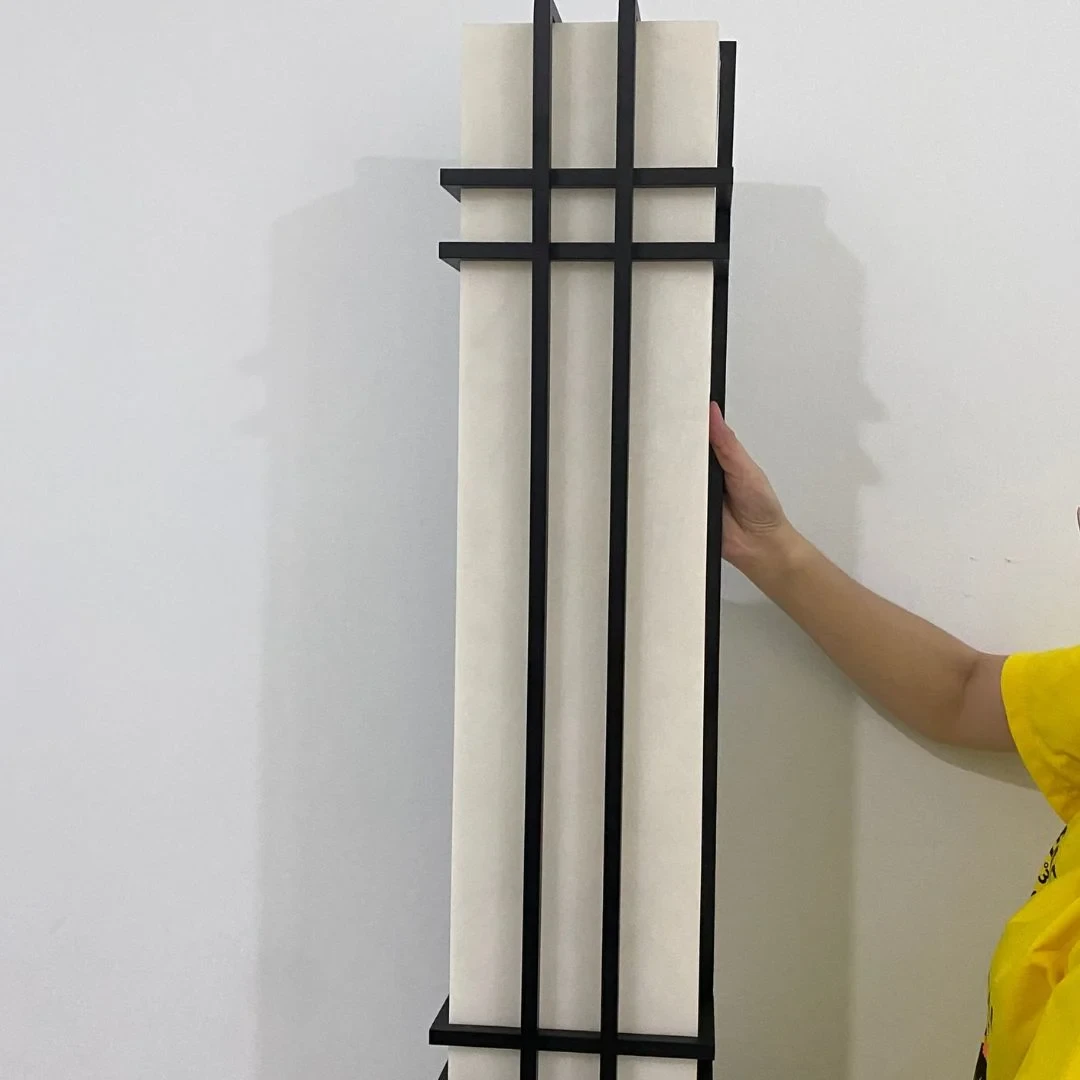 Đèn vách thân Kim Loại + đá cao cấp L180*H800 - E27*4