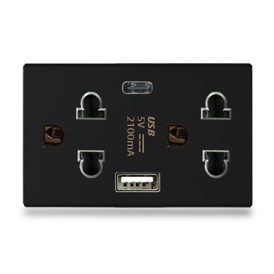 Hạt ổ cắm USB type A + type C size L Grimma G9 series, G9SKUSB