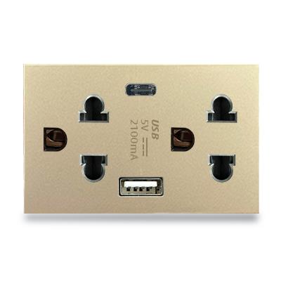 Hạt ổ cắm USB type A + type C size L Grimma G9 series, G9SKUSB