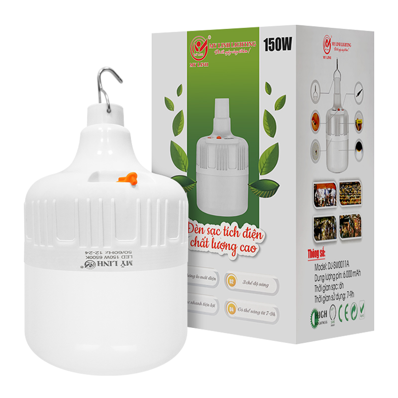 Bóng Led tích điện trắng 150W