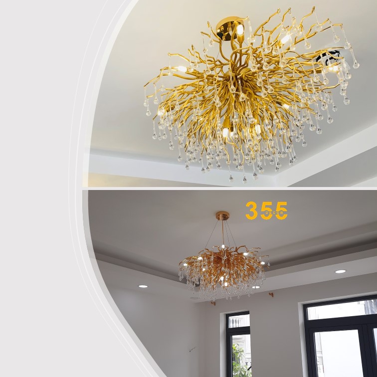 Đèn thả pha lê thả tròn TPL05