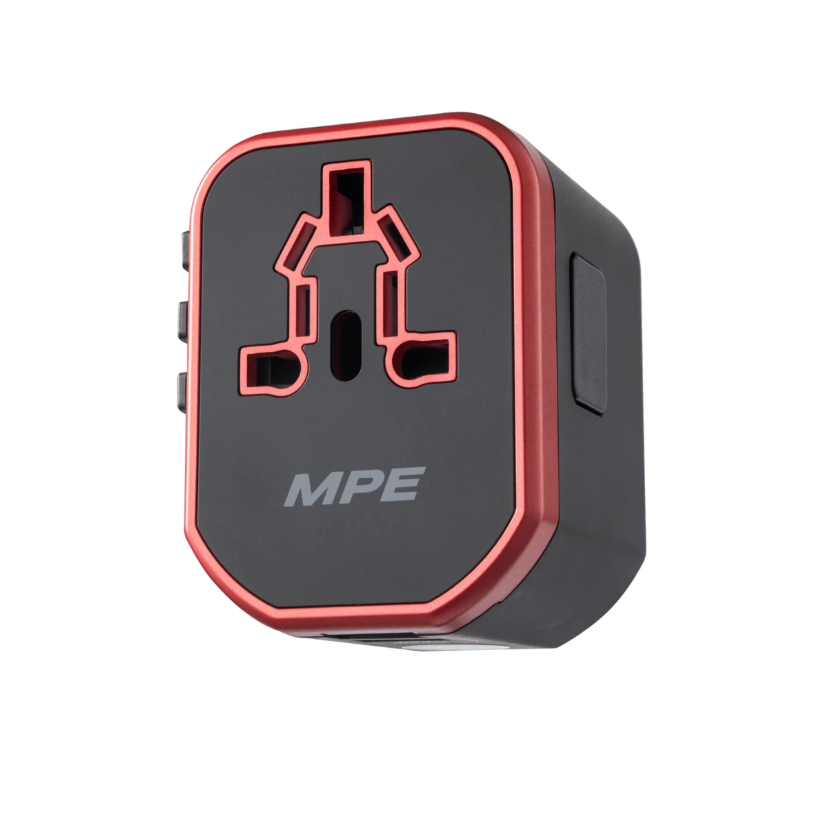 Ổ cắm du lịch đa năng MPE, chân cắm kiểu Châu Âu, Úc, Mỹ Tích hợp 2 sạc USB mã TA5