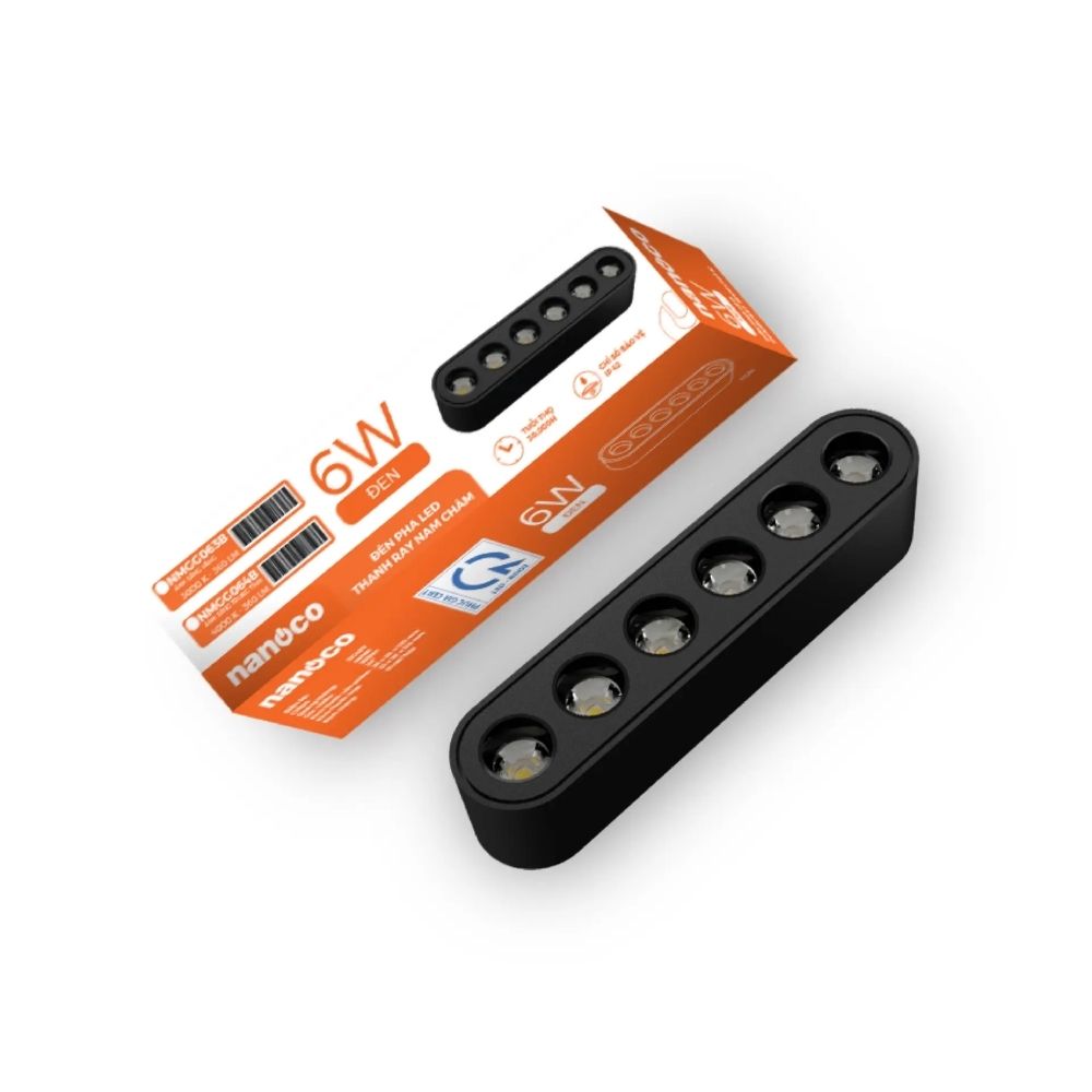 Đèn Led thanh ray nam châm Nanoco 6W