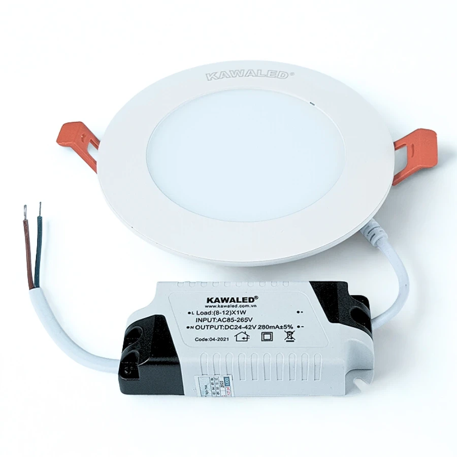 Đèn Led downlight âm trần tròn mỏng Kawaled