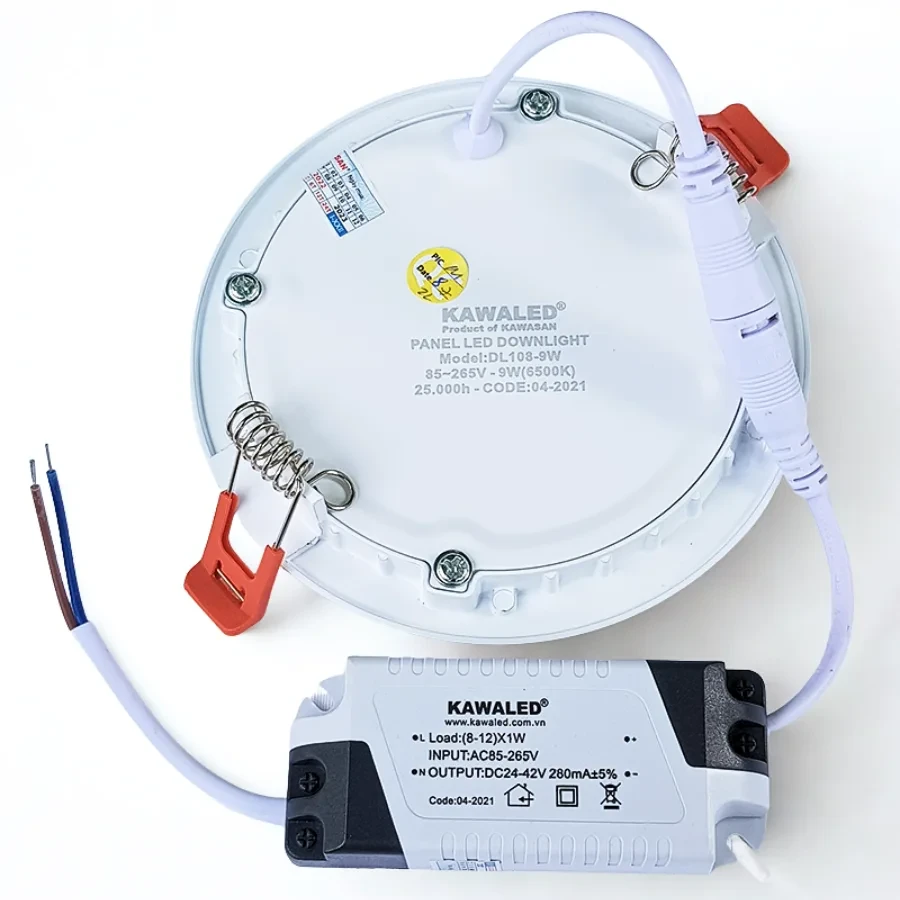 Đèn Led downlight âm trần tròn mỏng Kawaled