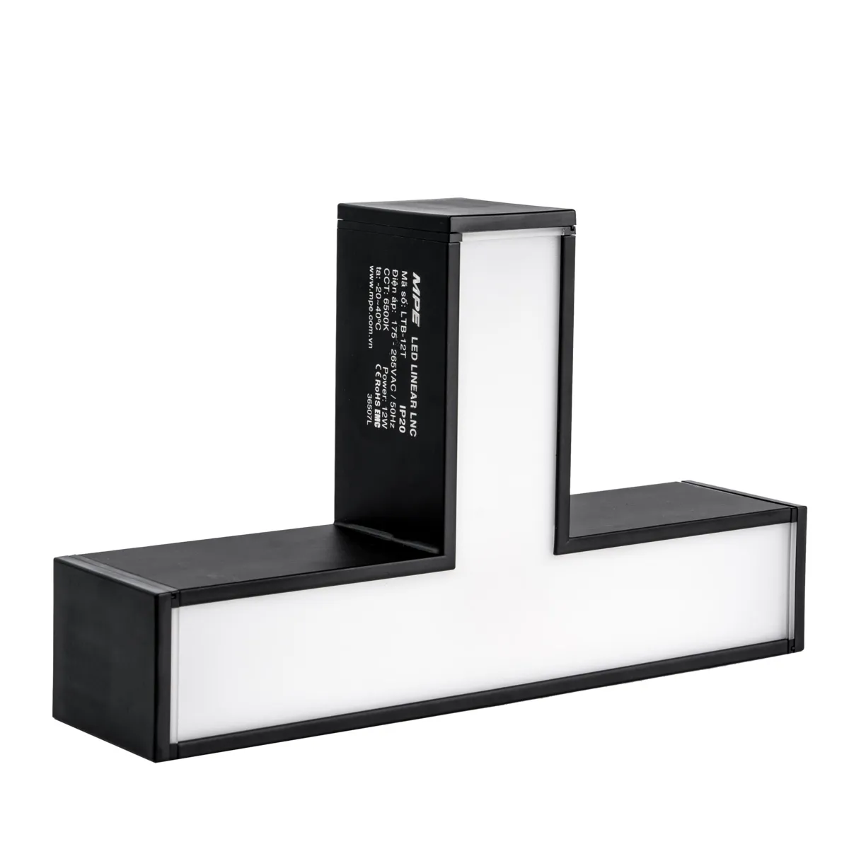Thanh nối MPE có đèn LTB-12T đen