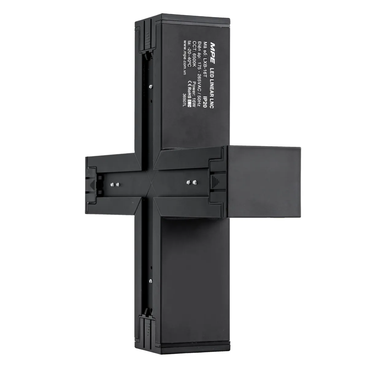 Thanh nối MPE có đèn LXB-16T đen