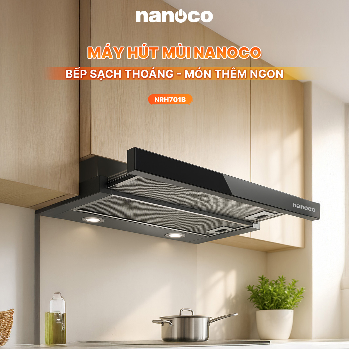 Máy hút mùi Nanoco NRH701B