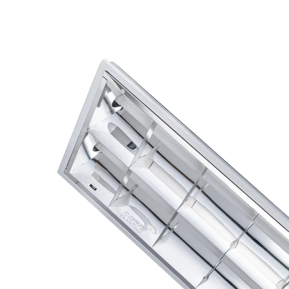 Bộ máng đèn xương cá MPE sử dụng LED tube 1.2m 2 bóng