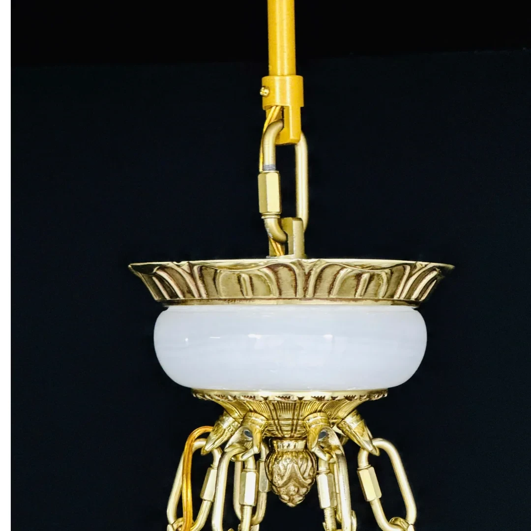 Đèn Chùm Đồng Nến 355 Decor DCD8121