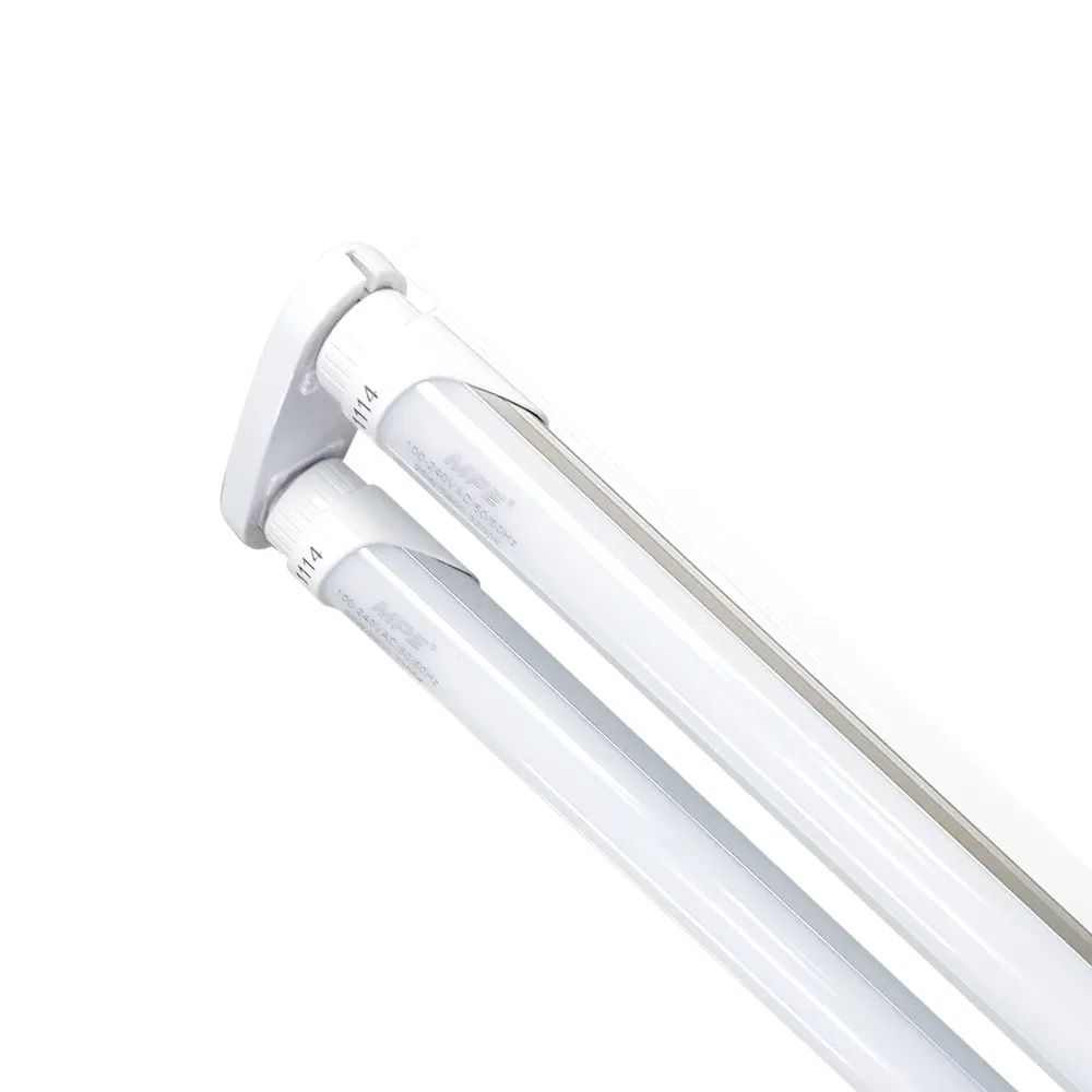 Bộ máng batten siêu mỏng MPE LED tube nhôm T8 2 bóng ánh sáng vàng