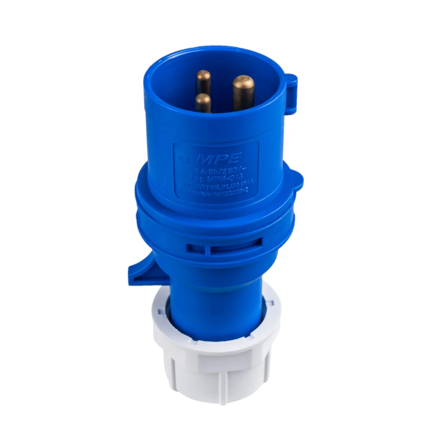 Phích cắm công nghiệp 3 pha MPE loại di động có kẹp giữ dây IP44