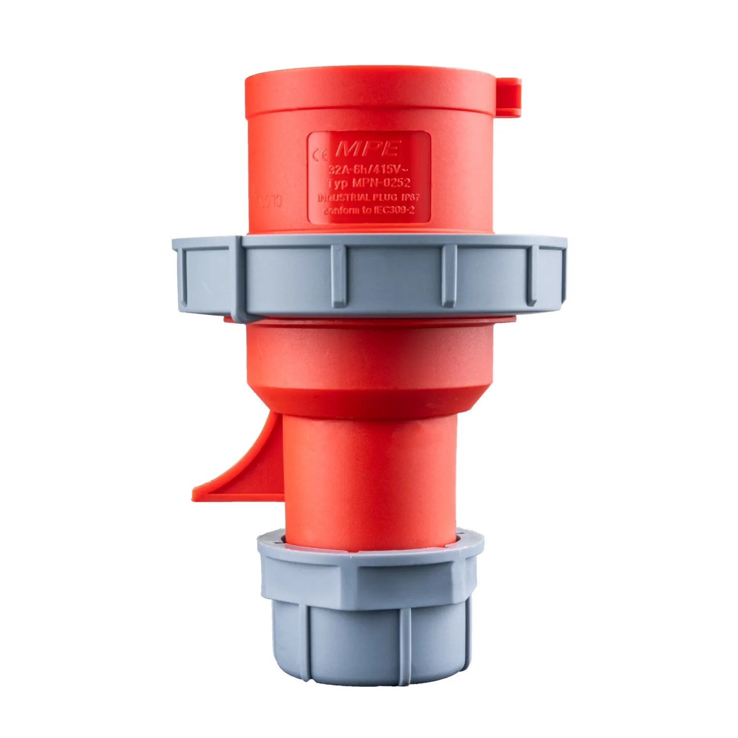 Phích cắm công nghiệp 3 pha MPE loại di động có kẹp giữ dây 3P+N+E IP67