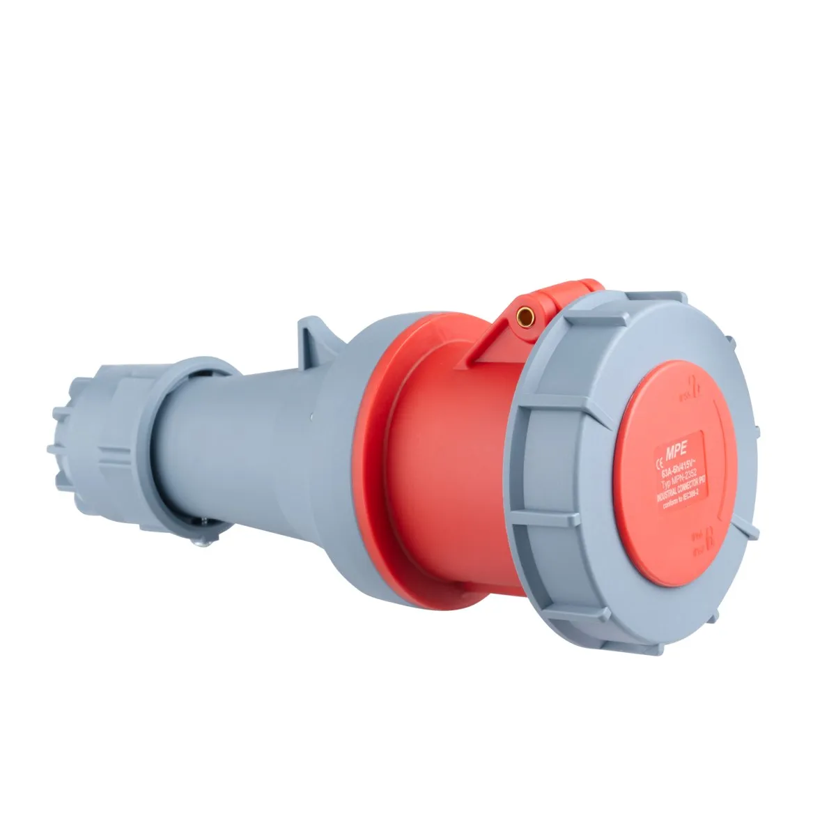 Ổ cắm công nghiệp 3 pha MPE di động có kẹp giữ dây 380-415V 3P+N+E IP67
