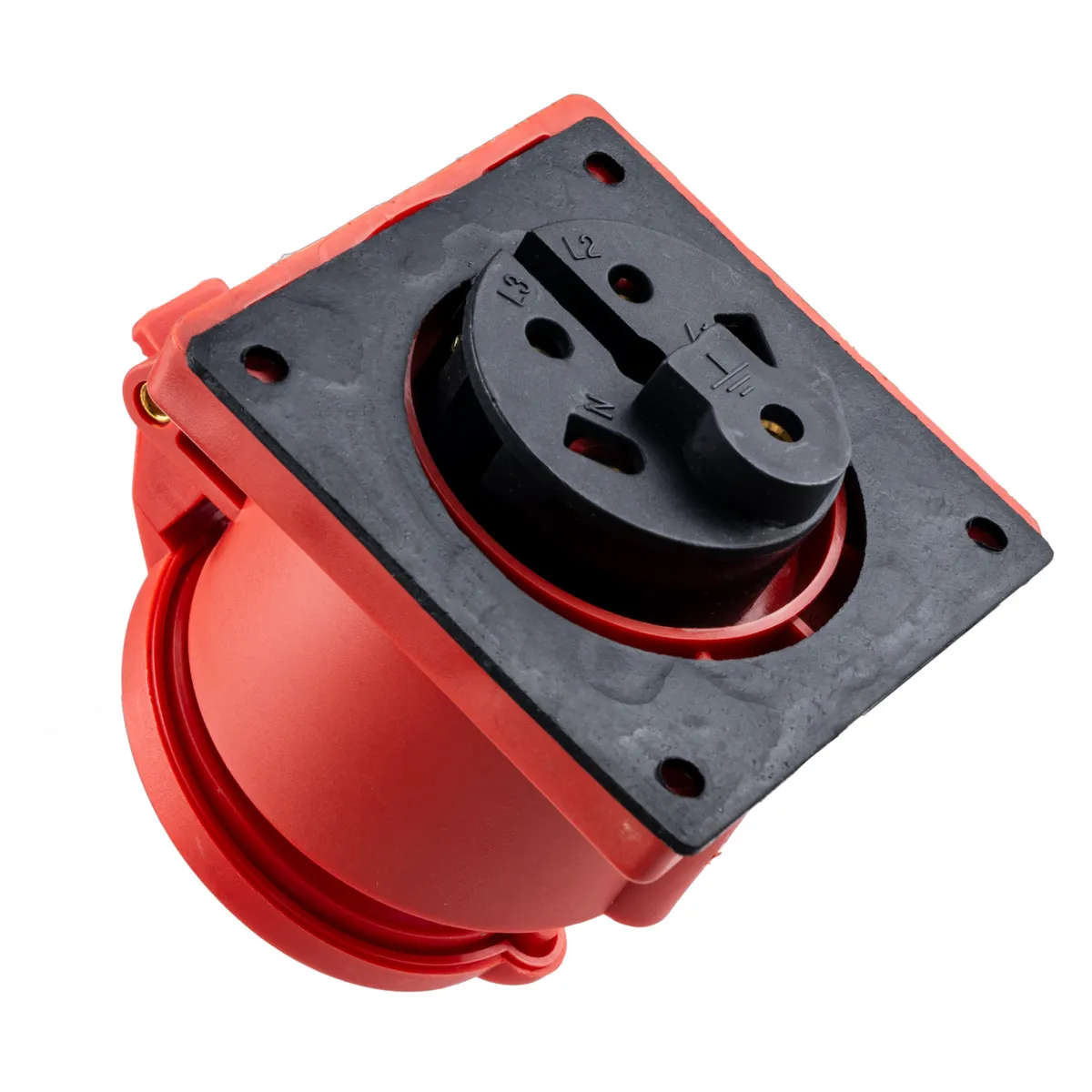 Ổ cắm công nghiệp 3 pha MPE loại cố định bắt trên bảng điện 380/415V 3P+N+E IP44