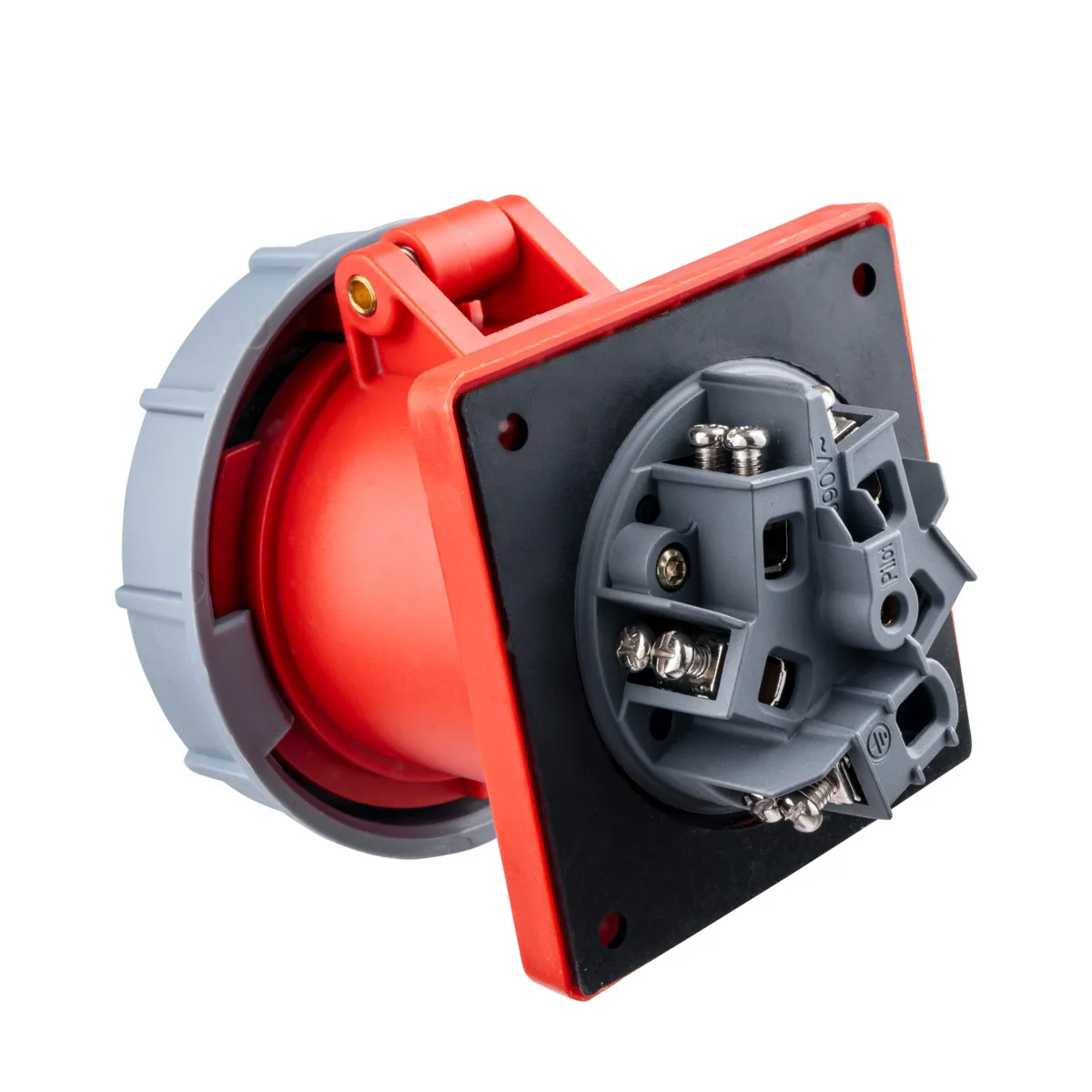 Ổ cắm công nghiệp 3 pha MPE loại cố định bắt trên bảng điện 63A 380/415V 3P+N+E IP67