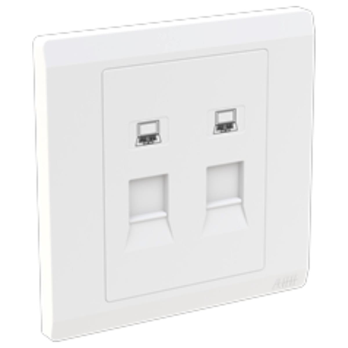 Bộ ổ cắm mạng đôi ABB Inora BL329 RJ45 CAT.6