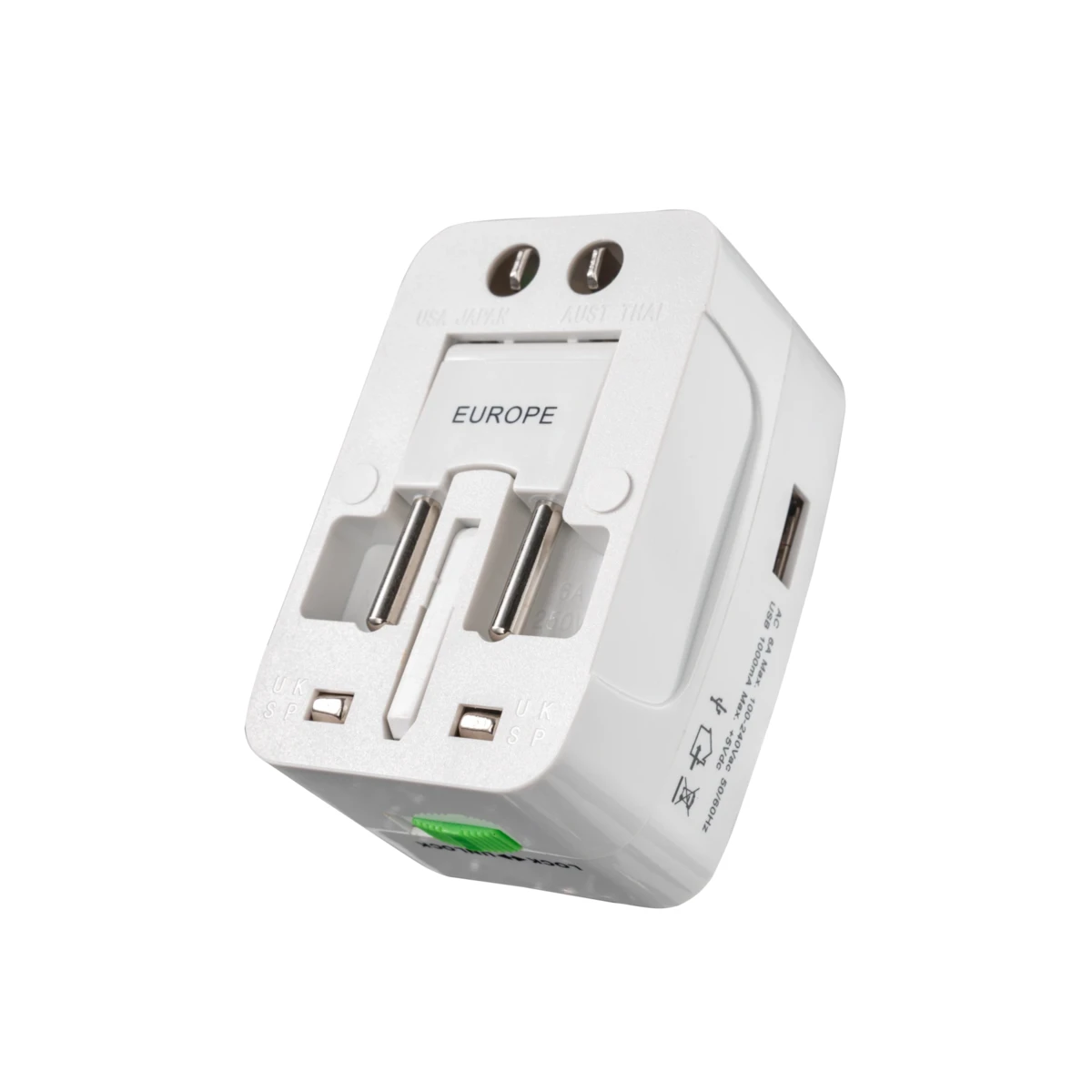 Ổ cắm du lịch MPE, Tích hợp cổng USB mã TA3