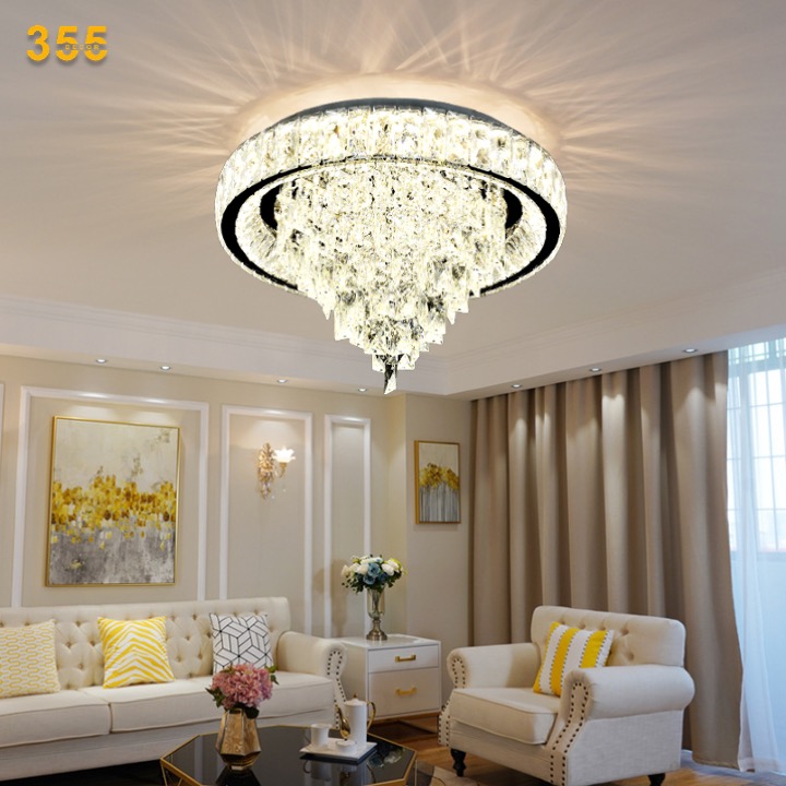 Đèn ốp trần pha lê OTPL6384TRÒN