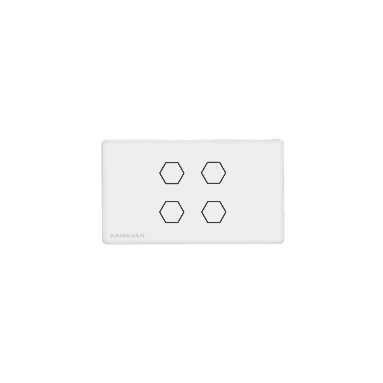 Công tắc bốn cảm ứng chạm Wifi Kawasan CT4N-WIFI
