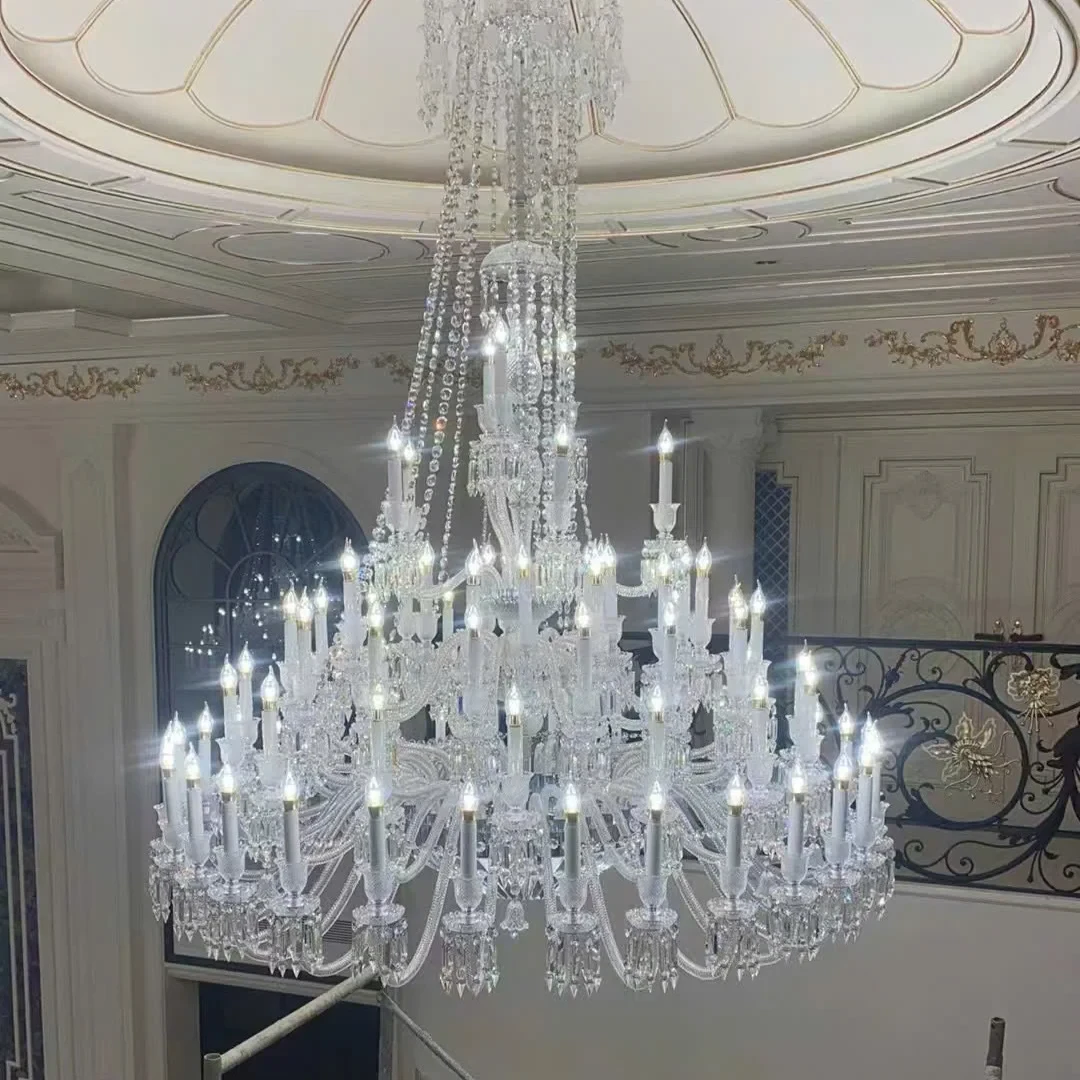 Đèn chùm pha lê nến 355 DECOR D1500*H1800 - E14*48