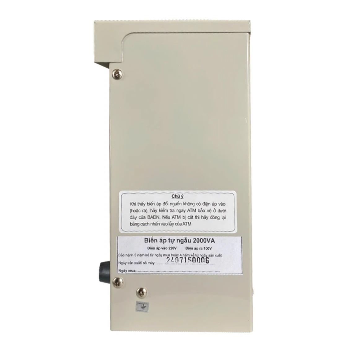 Biến áp đổi nguồn hạ áp 1 pha LiOA vỏ kim loại (Loại đặc biệt)