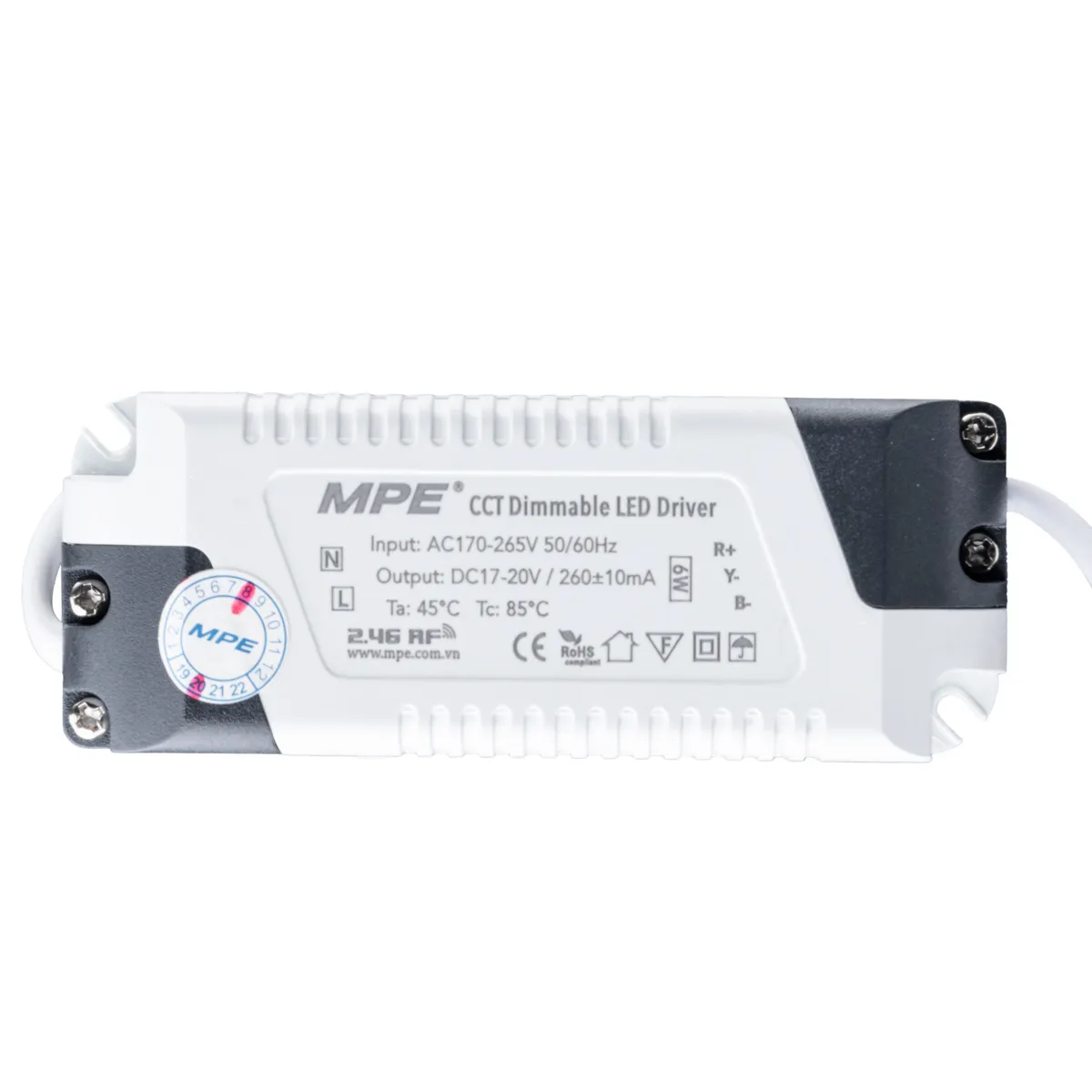 Đèn LED Panel MPE Dimmable + 3CCT (Remote RF)