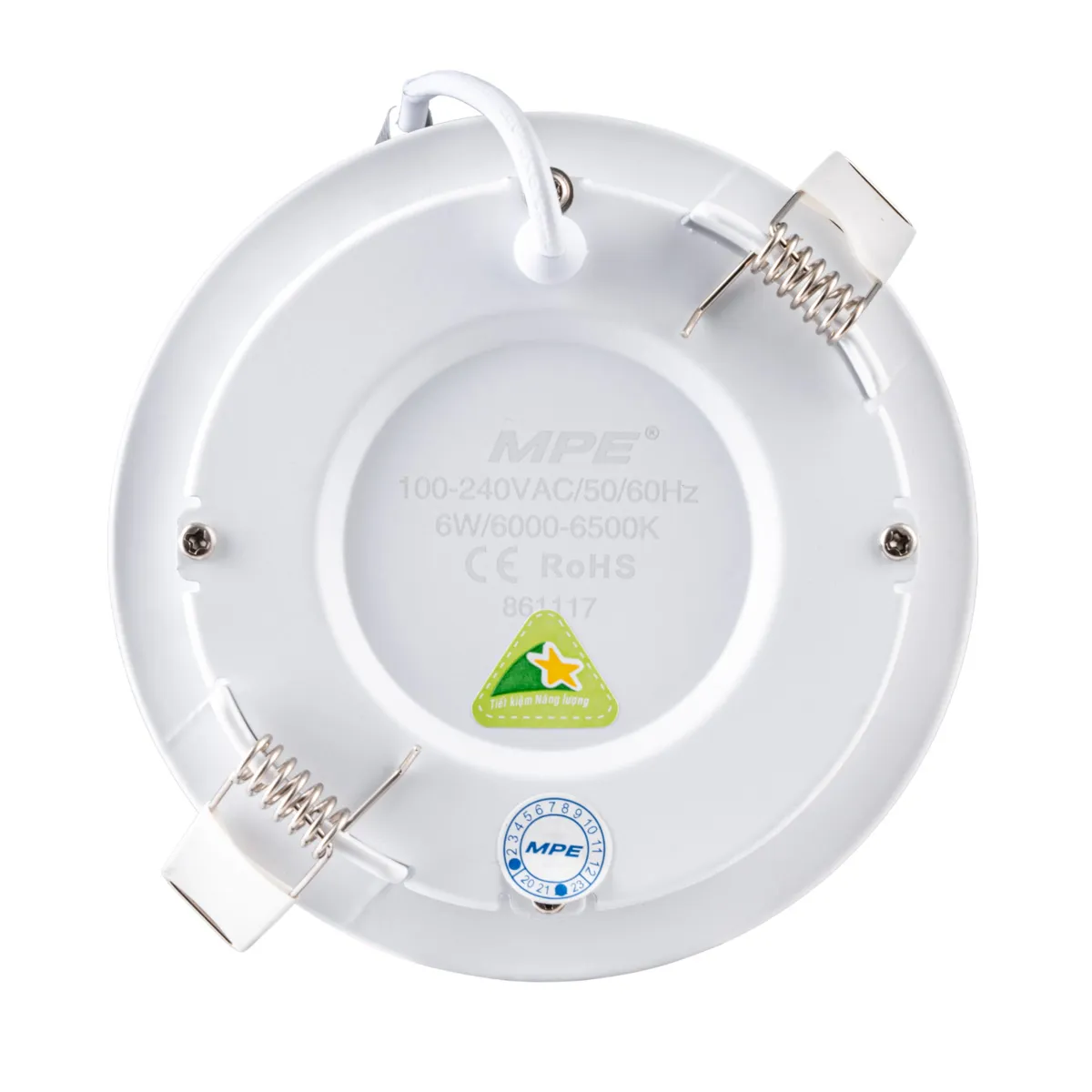 Đèn LED Panel MPE âm trần mỏng tròn RPL 6W
