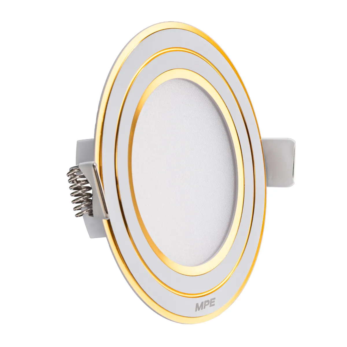 Đèn LED Panel MPE âm trần seri RPL 3 Màu viền màu vàng