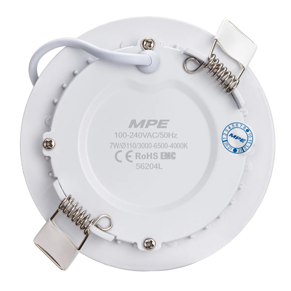 Đèn LED Panel MPE âm trần seri RPL 3 màu viền màu bạc
