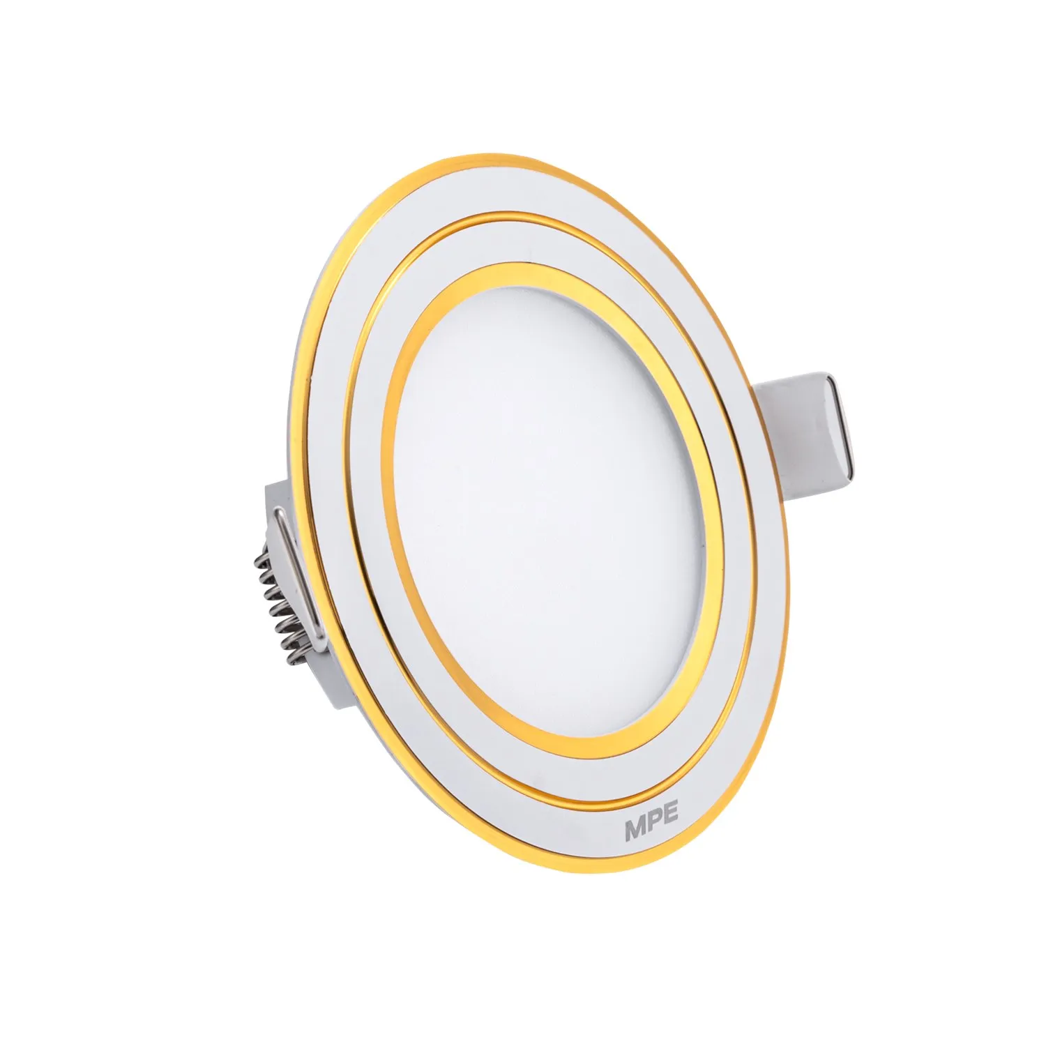 Đèn LED Panel MPE âm trần seri RPL viền màu vàng